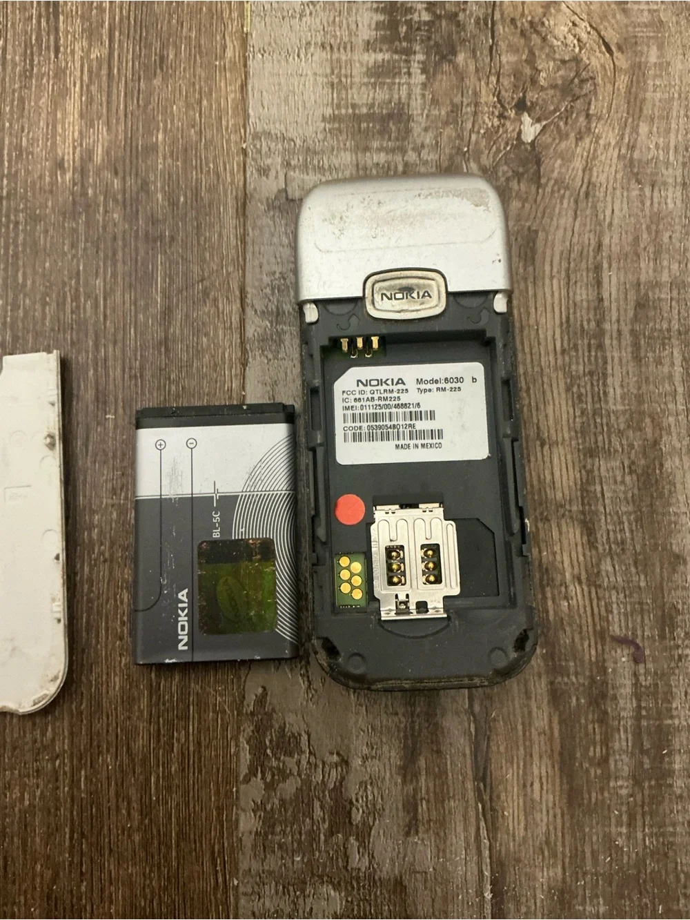 Nokia 6030 Cingular Silver Mobile Phone untested
